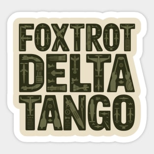 Foxtrot-Delta-Tango Sticker